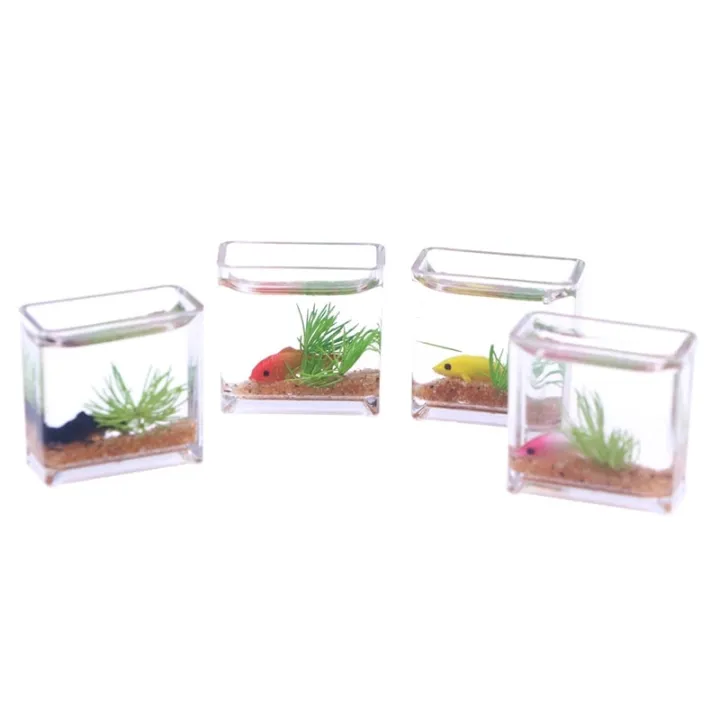 1Pc%201:12%20Dollhouse%20Miniature%20Fish%20Tank%20Simulation%20Aquarium%20Home%20Decor%20Toy%20Doll%20House%20Accessories%20-%20Image%204