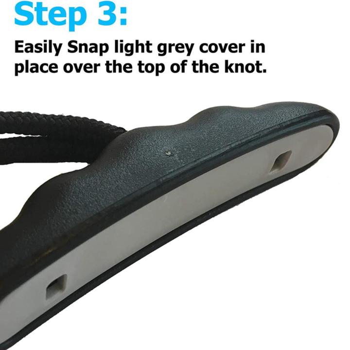 2Pcs Kayak Handles Strong T-Handle Design Ultra Heavy Duty Bungee Kayak Replacement Installation Kit