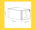 Skubb, Shoe Box, White, 22*34*16Cm ,4 Pieces, From Ikea - Shoe Rack. 