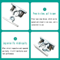1Pcs Spring Loaded Door Easy Lock Door Easy Lock Stop Catch Release Clamp Double Roller Catch (Mp-4).