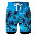 Tropics Sea Island y2k Beach Shorts Pants Men 3D Printed Surfing Board Shorts Summer Hawaii Swimsuit Swim Trunks Cool Ice Shorts.