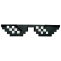 Thug Life 8 Pixelated Sunglasses Men Women Tiktok Eyeglasses Vintage Eyewear. 