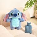 Stitch Hot Water Bag Kawaii Disney Lilo Stitch Anime Plush Doll Cute Angel Kids Toys Injection Water Warm Bag Gifts for Funny. 