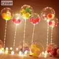 35/70cm LED Balloon Plastic Balloons Stand Birthday Party Wedding Decoration LED Fairy Lights Balon Stand Baby Shower Kids Toy. 