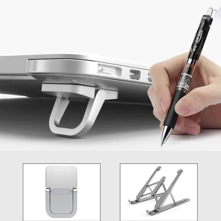2%20Pcs%20Universal%20For%20Laptop%20Tablet%20Foldable%20Laptop%20Stand%20Portable%20Notebook%20Support%20Base%20Holder%20Adjustable%20Riser%20Cooling%20Bracket%20Cherry%20Super%20Store%20-%20Image%202