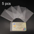 5 pcs Fashion Simple PVC Waterproof Transparent Scrub Card Cover Cardholder Case Protect Credit ID Bank Card Holder Case.