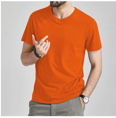 Deep%20Orange%20Color%20Cotton%20T-Shirt%20For%20Men%20-%20Tshirt%20For%20Men%20-%20Image%202