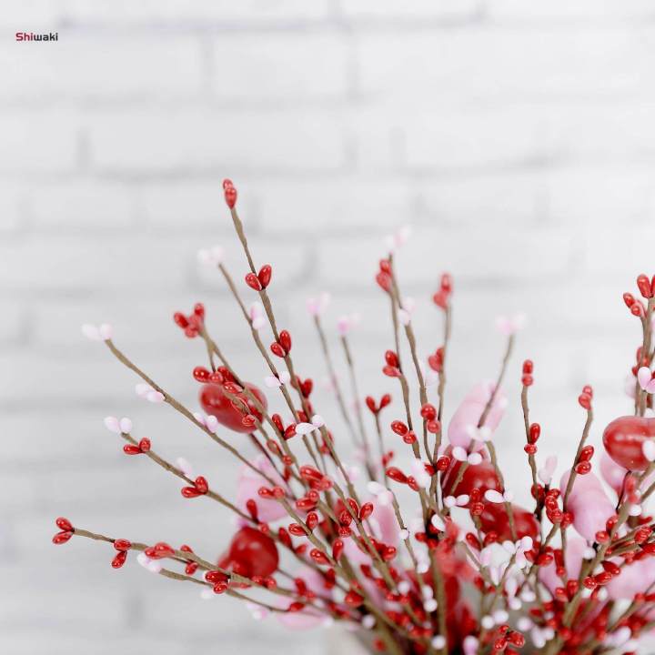 6Pcs%20Valentines%20Artificial%20Decor%20Floral%20Picks%2016.5inch%20Long%20for%20Home%20Office%20-%20Image%202