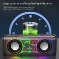 Bluetooth Speaker Mecha V8 Double-shot Little Steel Gun 10W Transparent Speaker Bluetooth Speaker Wireless Speaker. 