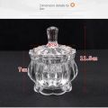 Glass Bowl with Lid Multipurpose Decorative Item Serving Fruit Dry Fruits Chocolates Snacks Pickle Dessert Tea.