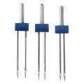 12 Pieces Twin Needles, Double Twin Needles with Plastic Box for Household Sewing Machine, 3 Sizes Mixed 2.0/ 90, 3.0/ 90, 4.0/ 90. 