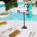 5 PCS Streetlight Shape Wedding Reception Place Card Holder with Card.