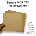5mm Square Shaped MDF Board Sheet Hardboard Sheets for Art and Crafts. 
