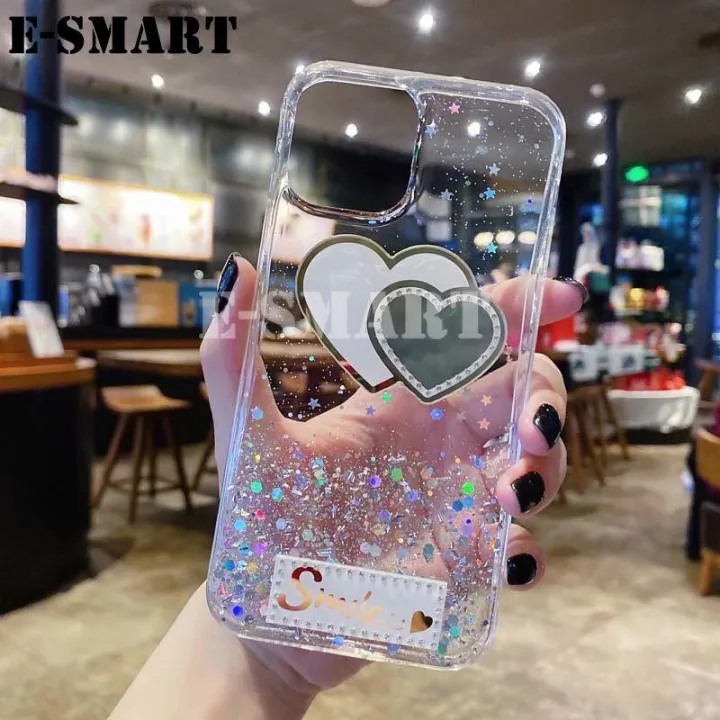 New%20Design%20Case%20For%20Realme%20C55%20Back%20cover%20Glitter%20Soft%20Transparent%20Be%20Love%20Makeup%20Mirror%20Stars%20Moon%20For%20Realme%20C55%20case%20-%20Image%207