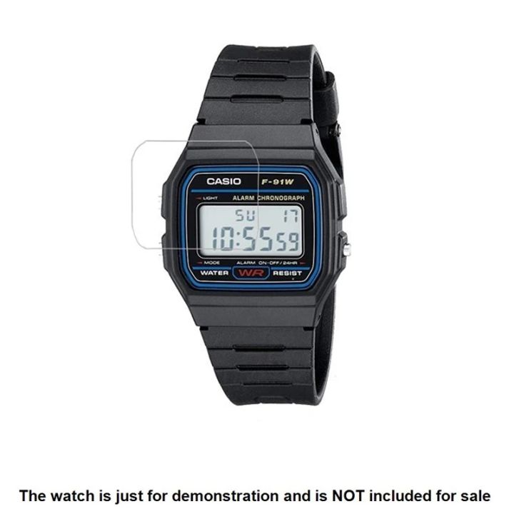 3pcs Clear LCD Shield Film Screen Protector Cover for Casio F91W-1 F-91W-1YEF F-91WM-3ACF