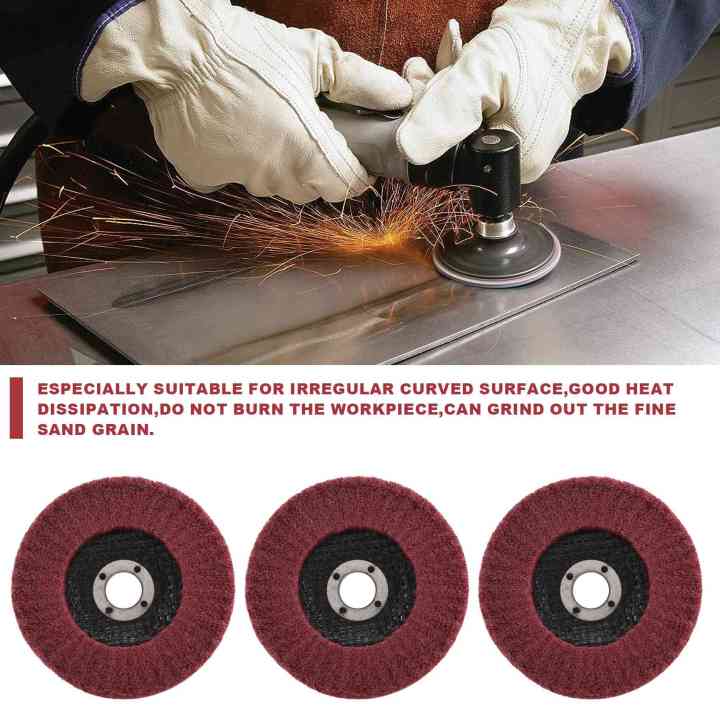 5Pcs%204%20Inch%20Polishing%20Grinding%20Wheel,Scouring%20Pad%20for%20Angle%20Grinder%20-%20Image%204