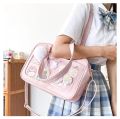 Japanese Kawaii Shoulder Bag For Women PU Leather Itabag Transparent Bag JK Tote Bag Handbags Preppy Bag ita bag Crossbody Bag. 