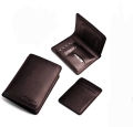 Men's Chocolate Black Bio-fold Wallet: Classic Design Money Purse with 100% Genuine Cow Leather, wallet for men, money Bag for men.