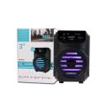 Grecitnice GTS-1348 3"Inch LED Portable Super Bass Speaker Bluetooth/USB/TF/LED Light. 