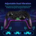 Controller Six-axis Gyro 3 Joystick Control TV Box PS for Nintendo S Wireless Game Controller A RGB GAMINJ cracking process suitable for witch instrument dual vibration. 