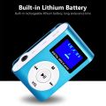 Mini portable MP3 music player metal clip MP3 player - black. 