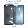For Symphony R40 Full Body Housing With Camera Glass (LCD Frame, Side/Middle Frame, Back Panel/Backshell). 