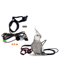 Adjustable parrot Bird Aviator Harness Leash Anti-Bite Flying Training Rope Pet Outdoor Traction Fit Cockatiel coniur ringneck parrot  @ others birds. 