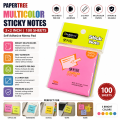 Multicolor Sticky Notes 3×2 Inch 100 Sheets Self Adhesive Memo Pad for Office & School. 
