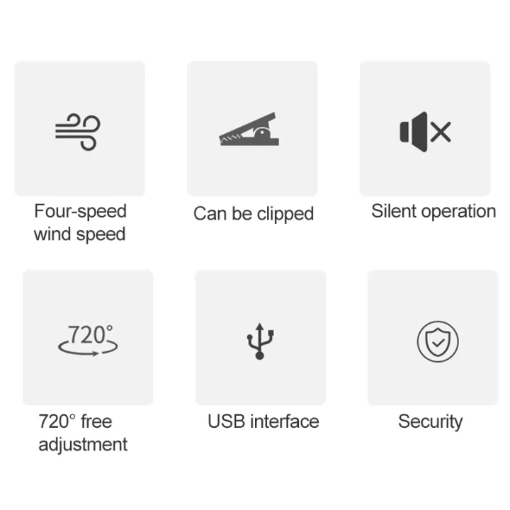 OCUBE%20D603%204W%20USB%20Charging%20Portable%20Desktop%20Fan%20Clip%20Fan,%20with%204%20Speed%20Control%20-%20Image%205