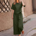 Women two-piece set loose and fashionable large size women's clothing. 