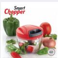 Large Handy and Compact Chopper Handy Quick Cutter for Kitchen, 3 Blade Stainless Steel, Pull String, Pink (350ml). 