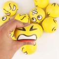 6.3 Cm Stress Ball Emoji Squeeze Ball Exercise Stress Ball Pu Rubber Toy - 1 Pcs100. 