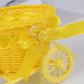 Home wedding decoration bike flower baskets plastic white tricycle design flower basket container container flower-flower vase. 