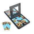 【Serendipity party】Fun Sequence Puzzle Board Dinosaur Puzzle Table Game Education Slide Pattern Puzzle Toy For Children Gift. 