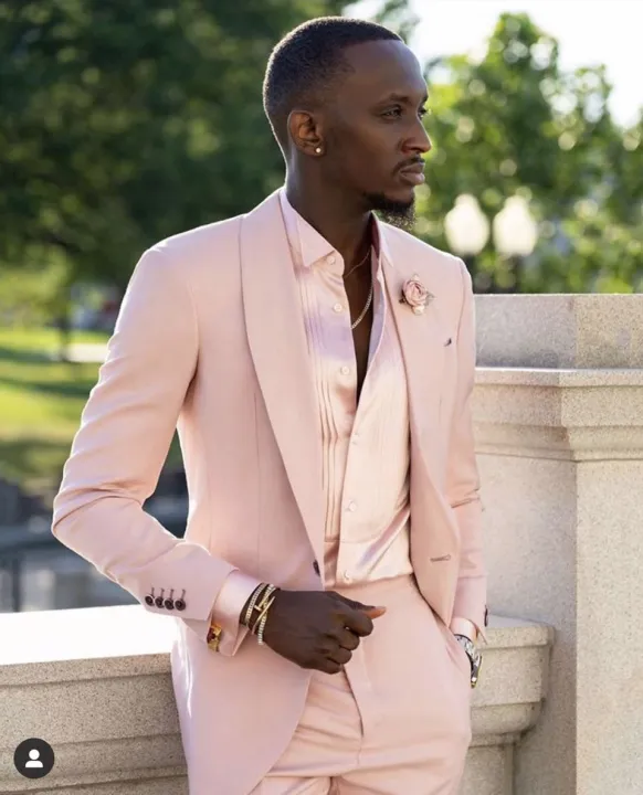 Pink%20Shawl%20Lapel%20Pageant%20Luxury%20Wedding%20Men%20Suits%20Tuxedo%20Costume%20Homme%20Terno%20Masculino%20Slim%20Fit%20Blazer%202%20Pieces%20(Jacket+Pants)%20-%20Image%202