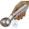 Stainless Steel Spring Trigger Ice Cream Scoop Set of 1 Pcs Remove The Ice Cream Easily, Dimension20X6.5X3.