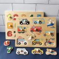 Children Wooden Puzzle Montessori Toys For Baby 1 to 2 3 Years Old Kids Hand Grab Board Educational Learning Matching Games.