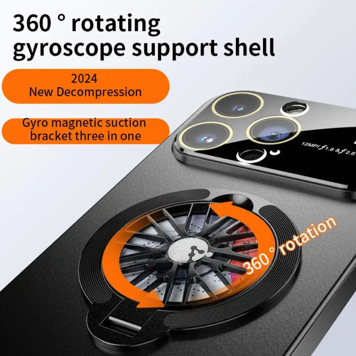 %E3%80%90Buried%20Buzie%E3%80%91Gyroscope%20Magnetic%20Stand%20Phone%20Case%20For%20iPhone%2011%2012%2013%2014%2015%20Pro%20Max%20Plus%20Lens%20Protection%20Frosted%20PC%20Rotatable%20Gyro%20Cover%20Funda%20-%20Image%202