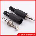 Audio Jack 3.5mm 3 Poles Stereo Male Plug Solder Connector. 