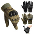 High-Quality Full Finger Motorcycle Riding Gloves with Touchscreen, Anti-Slip, Protective Shell, and Velcro Wristband - Sizes M/L/XL. 