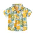 Bohemian Summer 2-7Y Boys Kids Shirts Hawaiian Short-sleeved Shirts Soft Comfortable Printed Shirts Casual for Children T-shirts. 
