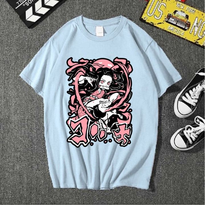 Anime%20Cartoon%20T%20Shirt%20Women%20Demon%20Slayer%20Kimetsu%20No%20Yaiba%20Clothes%20Streetwear%20Print%20Loose%20Tops%20Korean%20Summer%20Black%20T-shirt%20-%20Image%206