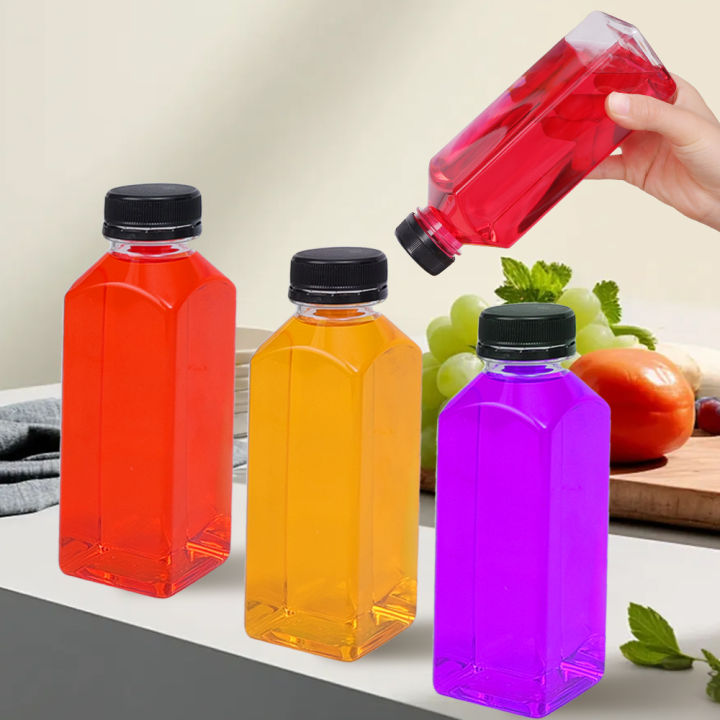 Eco-friendly%20100ml%20250ml%20350ml%20500ml%20Square%20Transparent%20PET%20Juice%20Plastic%20Drink%20Bottle%20with%20Lid%20-%20Image%202