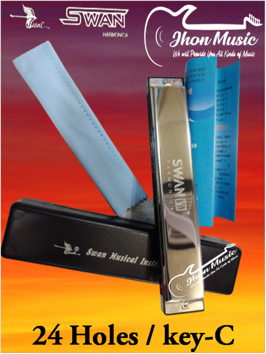 Harmonica Double Tremolo 24 Holes C Key Diatonic Harp Intermediate CH -