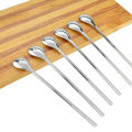 6-Piece Long Handle Spoon Set - Ideal For Coffee- Mixing- And Desserts- Upgrade Your Kitchen Tools With This Versatile Set. 