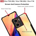 Vivo Y16 Protective Black Border Crystal Clear Xundd Mobile Back Case Cover. 