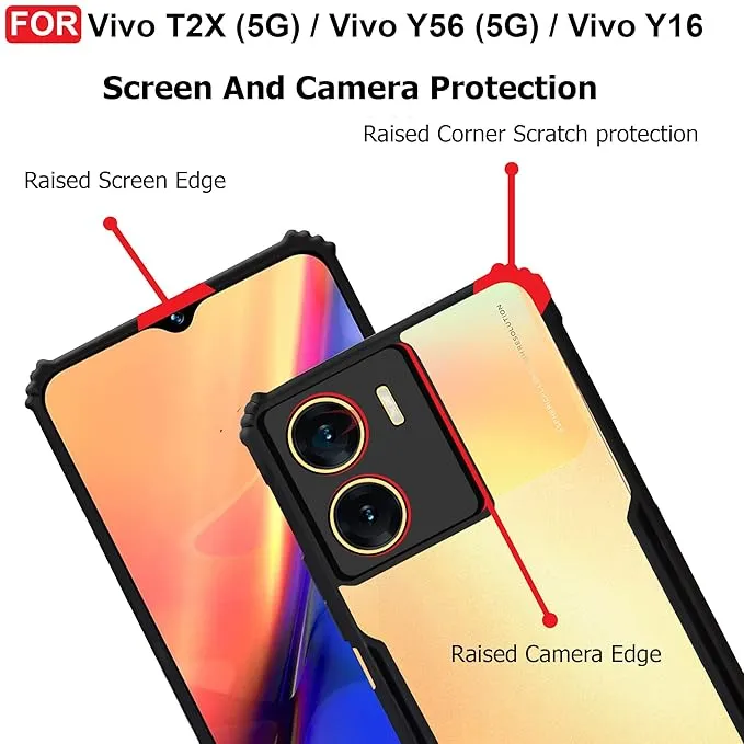 Vivo%20Y16%20Protective%20Black%20Border%20Crystal%20Clear%20Xundd%20Mobile%C2%A0Back%C2%A0Case%C2%A0Cover%20-%20Image%203