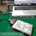 USB to Sata 2.5” Cable Converter for Laptop Hard Disk HDD | Bdhills IT.
