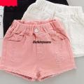 Girls shorts summer children's wear hot pants hole fashion denim shorts toddler girl calça infantil short bebe menina. 