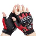New Pro Biker Half Finger Hand Gloves For Biker- Black - Hand Gloves For Bike.